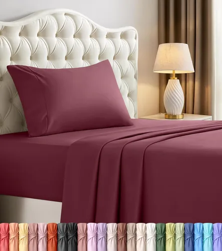 Miniatura 39 de Utopia Bedding - Juego de sábanas de microfibra cepillada, resistente al encogimiento y a la decoloración, de fácil cuidado, 3 piezas, tamaño Beige