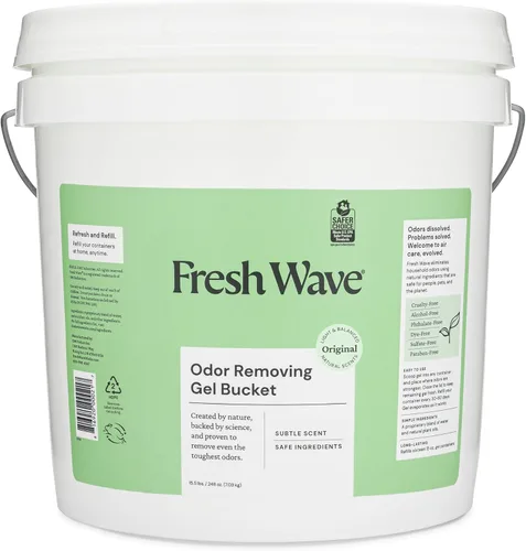 Miniatura 19 de Fresh Wave Gel eliminador de olores, 7 onzas, paquete de 3 absorbentes de olores para el hogar, alivio de olores más seguro, eliminador de olores