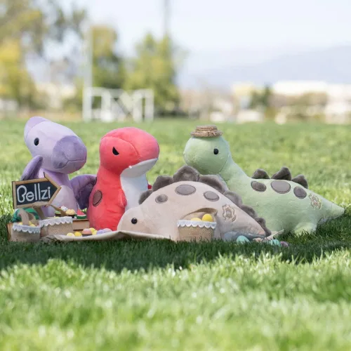 Miniatura 6 de Bellzi T-Rex - Lindo juguete de peluche de dinosaurio – Adorable juguete de dinosaurio suave y regalos – Regalo perfecto para niños, bebés, niños