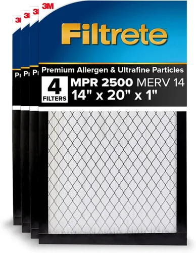 Miniatura 12 de Filtrete - Filtro de aire para aire acondicionado y calefactor, 16 x 25 x 1 pulgadas, MERV 14, MPR 2500, alérgenos de alto rendimiento premium