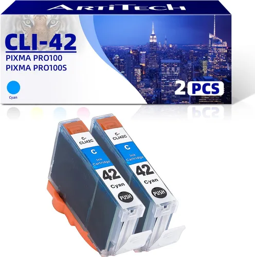 Miniatura 9 de CLI-42 BK Pixma Pro-100 - Cartuchos de tinta de repuesto para Canon CLI42 CLI-42 Cartucho de tinta negro para impresoras Pixma Pro-100S, paquete de 2