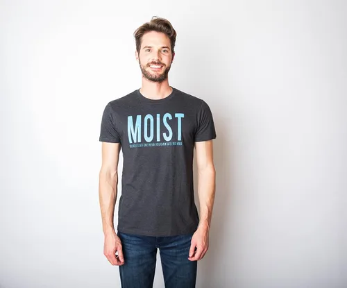 Miniatura 3 de Camiseta divertida de humor sarcástico para hombre Moist Because Someone Hates This Word