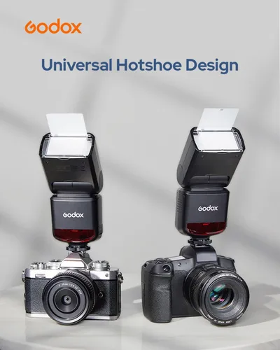 Miniatura 7 de Godox TT520III Kit de Flash Universal con Difusor y Rebote para Canon, Nikon, Sony, Fuji, Olympus con Hot Shoe de Contacto Único, Flash Inalámbrico