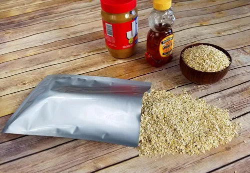 Bolsas de Mylar de 7.5 mil (por lado) – Varios tamaños de aluminio genuino forrado bolsa para alimentos a largo plazo, granos, arroz, hornear,
