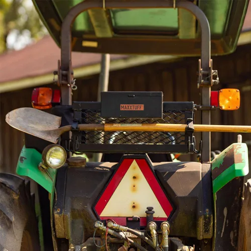 Miniatura 8 de MAXXTUFF Cesta de tractor ROPSRIDER XHD de alta resistencia, se adapta a la mayoría de barras ROPS de tractor y cortacésped de giro cero