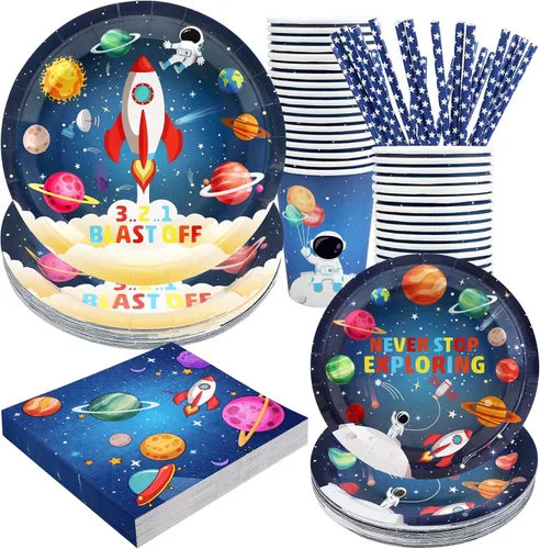 Miniatura 13 de Suministros de fiesta para Carnaval Decoraciones, juego de platos y servilletas de papel con temática de circo para cumpleaños con tazas y pajitas