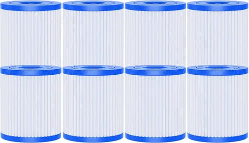 AQUALTRA Filtro de piscina compatible con 29007E tipo H, cartucho de repuesto para bomba de filtro de 330 GPH, filtros de piscina sobre el suelo, 4