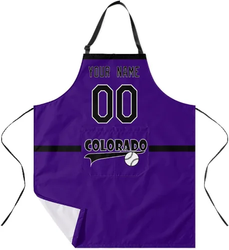 Miniatura 18 de ANTKING Custom Apron with Pocket Custom Any Name and Any Number Gifts for Dad Men Fans