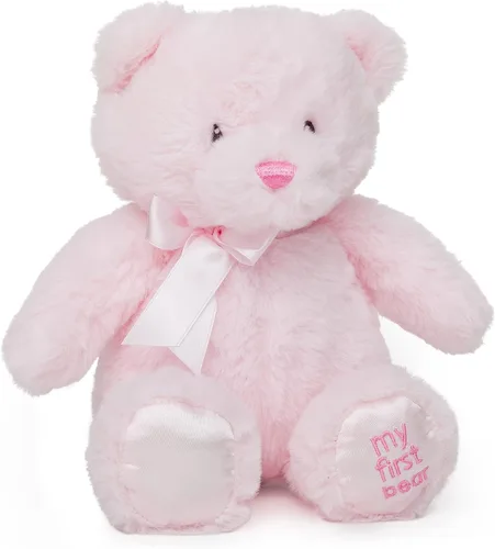 Miniatura 8 de Jolitee My First Bear - Oso de peluche rosa para bebé recién nacido, 10 pulgadas