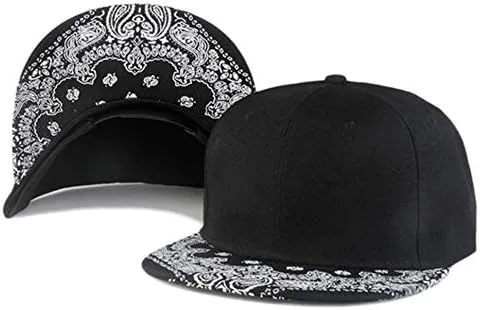 Miniatura 2 de CNUSER Snapback Hats for Men Women,Fashion Baseball Cap,Hip Hop Flat Bill Brim Adjustable Dad Hats