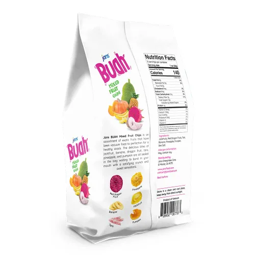 Miniatura 5 de Jans Buah Chips de frutas secas: experimenta frutas mixtas secas reales, sin gluten, dulces y crujientes, listas para comer, perfectas