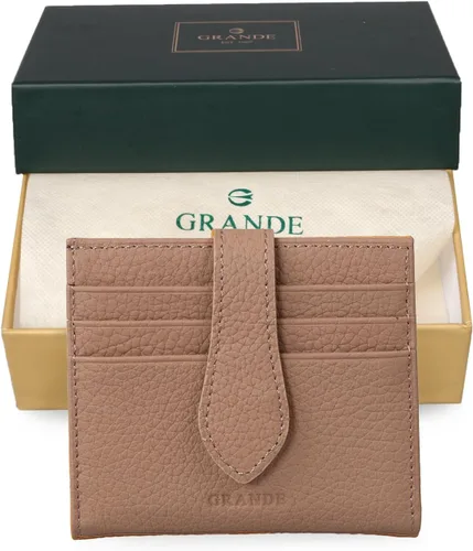 Miniatura 17 de Grande -3803 Cartera unisex, Azul (Iced Blue), Cartera delgada de cuero con cierre a presión pequeño