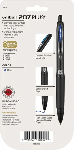 Miniatura 7 de 207PLUS+ Gel, 0.7mm, Azul, 4 paquetes