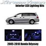 XtremeVision LED interior para Honda Odyssey 2005-2010 (11 piezas) kit de LED interior azul + herramienta de instalación