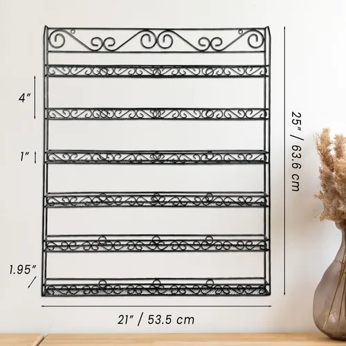 Miniatura 2 de Estante de pared para esmaltes de uñas marca Pana *registrar bajo Pana* (capacidad para hasta 100 esmaltes de uñas)