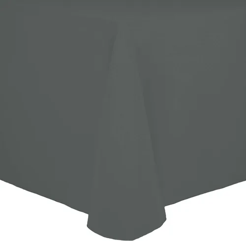 Miniatura 30 de Ultimate Textile Cotton-Feel - Mantel ovalado de poliéster hilado resistente a las manchas y a las arrugas, lavable a máquina, color berenjena, 1