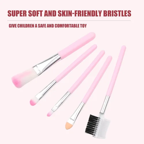 Miniatura 8 de Juego de maquillaje para niñas, kit de cosméticos para juegos de rol, perfecto para cumpleaños y Navidad, juego de cosméticos para niños pequeños