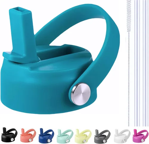 Miniatura 12 de Tapa de popote para boca ancha Hydro Flask, tapas con popote para Hydroflask de boca ancha de 12, 16, 18, 20, 32, 40 onzas, tapa de popote de Lluvia