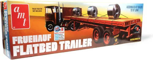 Miniatura 6 de Kit de modelo a escala 1:25 de semirremolque Fruehauf 40' de AMT (cerveza Miller)