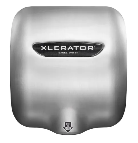 Miniatura 3 de XLERATOR XL-SB 1.1N Secador de manos comercial de alta velocidad, cubierta de acero inoxidable cepillado, secadora Excel, sensor automático, montaje