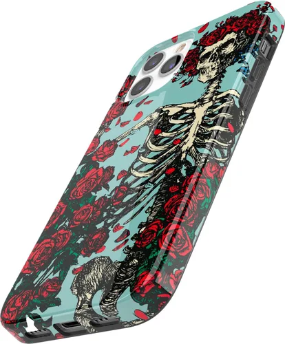 Miniatura 8 de Casely Funda para iPhone 11 Pro Forever Grateful Grateful Dead Skeleton Floral Diseño clásico ultra delgado