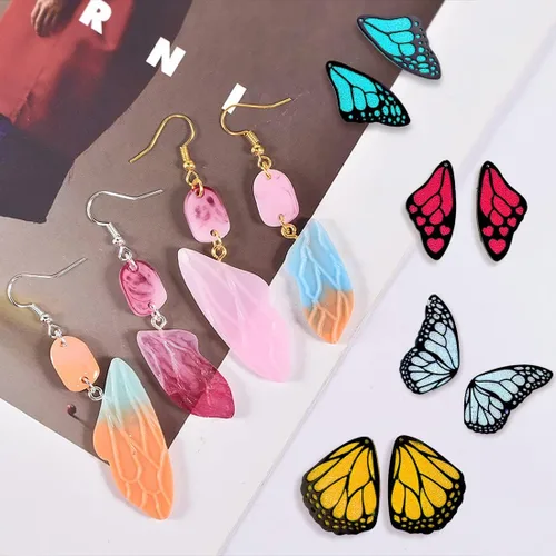 Miniatura 4 de 2 moldes de resina, alas de hada, moldes de silicona, alas de mariposas, joyería de silicona para fundición de resina epoxi para aretes