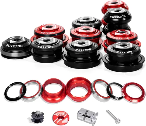 Miniatura 9 de BUCKLOS 1-1/8 Auriculares de Bicicleta MTB Sin Rosca 34 44 44-50.6 44-55 44-56 41.8-52mm, Caja de Dirección con Rodamientos Sellados Dobles