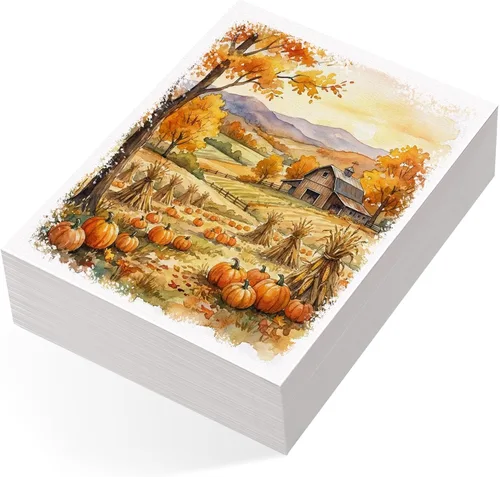 Miniatura 9 de 80 hojas de papel de acuarela a granel, 110 lb/230 GSM, papel de color agua blanca de prensa en frío para niños y artistas, tarjetas coleccionables