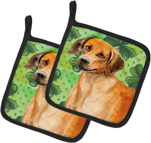 Miniatura 126 de Caroline's Treasures BB9655PTHD - Juego de soportes para ollas de cocina resistentes al calor, almohadillas calientes para horno, 7 1/2 x 7 1/2