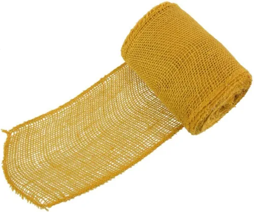 Miniatura 13 de JubileeYarn - Cinta de yute de arpillera para manualidades, 5.5 pulgadas x 10 yardas, color negro, 1 rollo