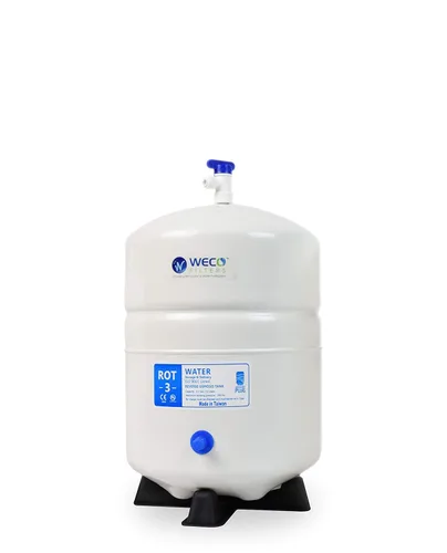 Miniatura 10 de Tanque de almacenamiento de agua a presión - Tanque de agua de ósmosis inversa con conexiones de acero inoxidable y válvula de bola - Sistema