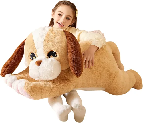 Miniatura 10 de Juguete de peluche de elefante gigante, juguete suave, grande Jumbo de 25 pulgadas, lindo tamaño grande, enorme peluche esponjoso, regalos