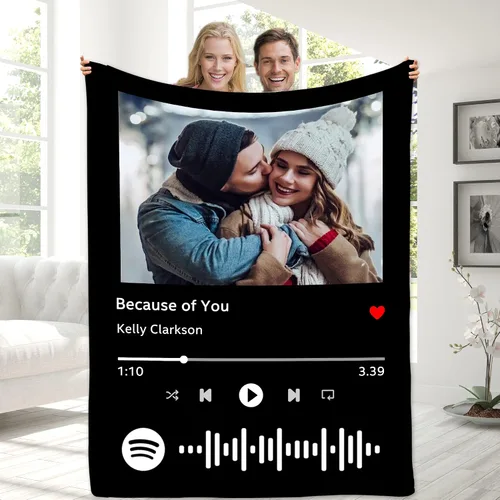 Miniatura 33 de Magimagine - Manta personalizada para papá con foto, mantas personalizadas con foto para papá de parte de su hija o hijo, regalos de cumpleaños