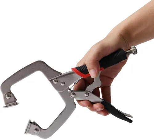 Miniatura 4 de Xiao & Dao Pro 3 alicates de bloqueo de abrazadera C de 6 pulgadas, 8 pulgadas y 11 pulgadas, alicates de abrazadera C de alta resistencia