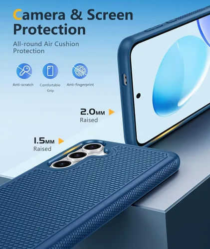 Miniatura 129 de FNTCASE Funda para iPhone 17 Pro: Fundas delgadas translúcidas de color azul claro compatibles con MagSafe, protección completa de la cámara