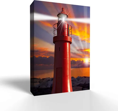 Miniatura 39 de wall26 Lienzo decorativo para pared de faro, decoración de pared del hogar, para dormitorio, sala de estar, pinturas en lienzo con marco, 16 x 24
