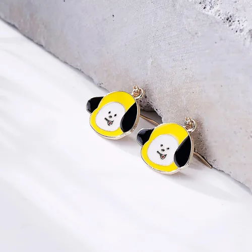 Miniatura 5 de Bangtan - Aretes para niños Chimmy TATA Cooky de dibujos animados regalos para fanáticos y niñas Resina multicolorfantasía