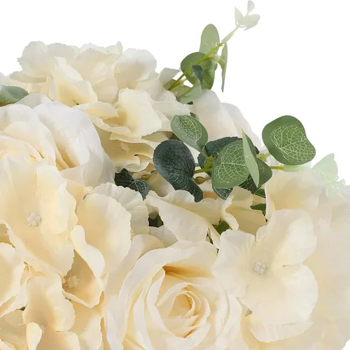 Miniatura 7 de DONSU Ramo de bolas de flores, 10 bolas de flores falsas de 11.8 pulgadas de diámetro, arreglos artificiales para el hogar, boda, centro de mesa