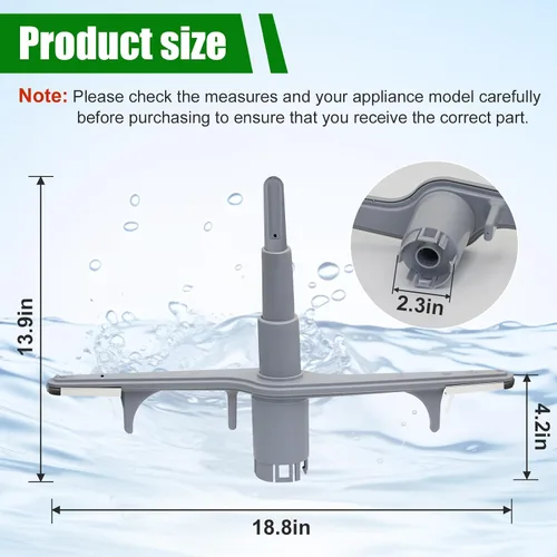 Miniatura 2 de 154567702 Conjunto de brazo rociador para lavavajillas Kenmore Electrolux Brazo inferior inferior de pulverización 5304507175, 154567701 AP6810011