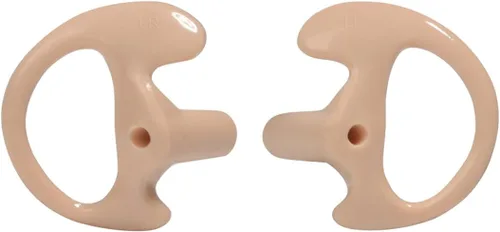 Miniatura 5 de HYS Orejas de repuesto suaves y grandes Earmold flexibles con inserción de oreja abierta para Walkie Talkie de 2 vías, radio de 2 vías, auriculares