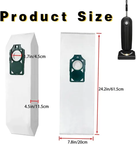 Miniatura 3 de Paquete de 7 bolsas de vacío RLH-6 para aspiradora Simplicity Freedom R10S R10D S10P S10SAND, para aspiradoras verticales Riccar SupraLite R10S R10D