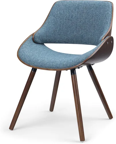 Miniatura 21 de SIMPLIHOME Malden - Sillas de comedor – Silla de cocina tapizada con marco de madera curvada y tela tejida en verde ácido, asiento de comedor