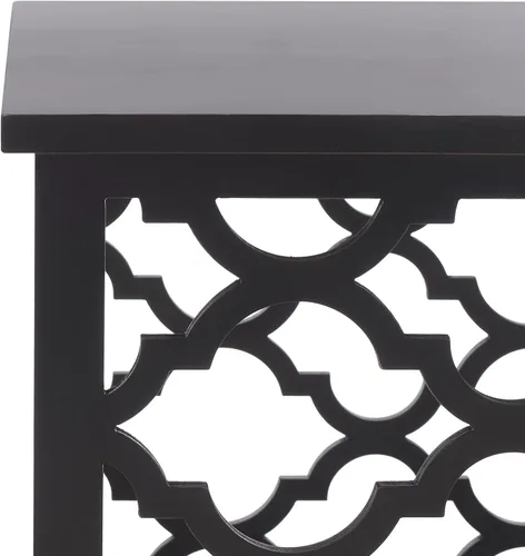 Miniatura 4 de Safavieh Home Collection AMH1507 - Mesa auxiliar, color negro