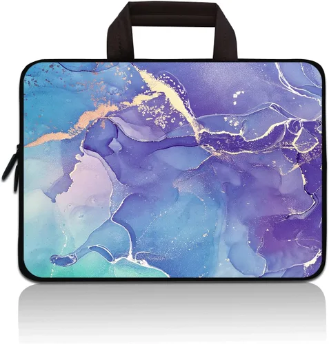 Miniatura 8 de Funda universal para tablet infantil de 7 a 9 pulgadas, a prueba de golpes, de neopreno, con asa con cremallera, portátil, compatible con Apple iPad