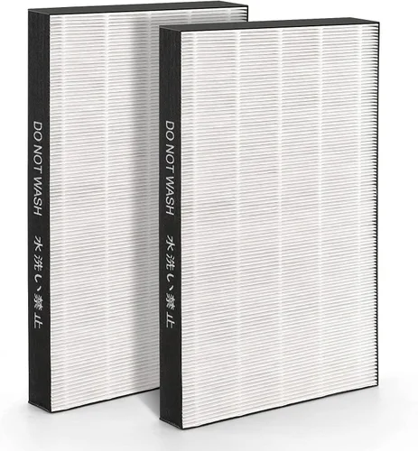 Paquete de 2 filtros de repuesto KC-850U, compatible con purificador de aire Sharp KC-850U, reemplaza a FZ-C100HFU