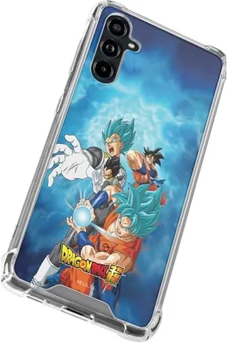 Miniatura 2 de Skinit Funda transparente compatible con Galaxy A54 5G – Diseño oficial de Dragon Ball Super Goku Vegeta Super Ball Azul - DBZSPR02