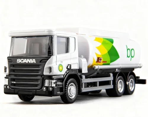 BDTCTK Scania Tanker BP Tanque de combustible modelo de coche de camión de juguete, vehículos de aleación de zinc fundido a presión juguetes para