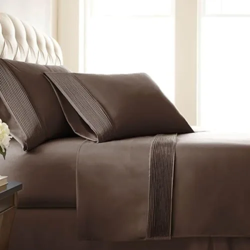 Miniatura 38 de Southshore Fine Linens®, juego de ropa de cama con bolsillo profundo, Microfibra, Negro, gemelo