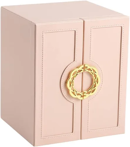 ATDORO Joyeros grandes organizadoresestuche con 5 cajones, regalo para mujeres, adolescentes, niñas, niños, gran joyeríasoporte de cuero sintético