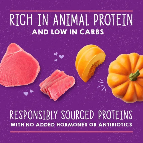 Miniatura 4 de Stella & Chewy's Carnivore Cravings Purrfect Paté - Alimento húmedo prémium sin granos para gatos, receta de atún y calabaza, alto en proteínas